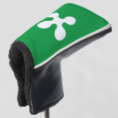 Vlag van Lombardia (Italië) Golfheadcover (3/4 voorkant)