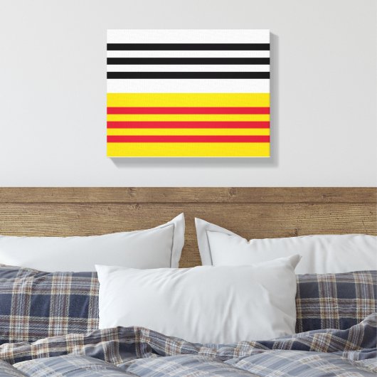 Vlag van Loon op Zand Canvas Afdruk (Insitu (Slaapkamer))