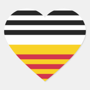 Vlag van Loon op Zand Hart Sticker