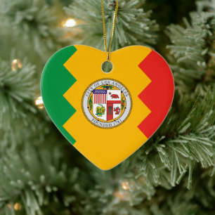 Vlag van Los Angeles, Californië Keramisch Ornament
