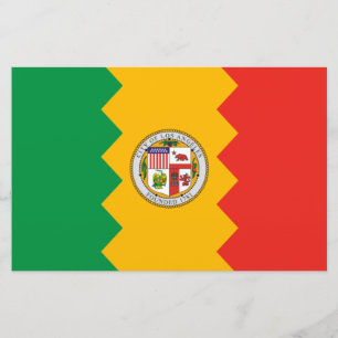 Vlag van Los Angeles (Californië, Verenigde Staten Briefpapier