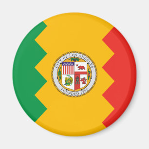 Vlag van Los Angeles (Californië, Verenigde Staten Magneet