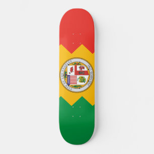 Vlag van Los Angeles (Californië, Verenigde Staten Skateboard