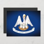 Vlag van Louisiana Briefkaart (Voorkant / Achterkant)