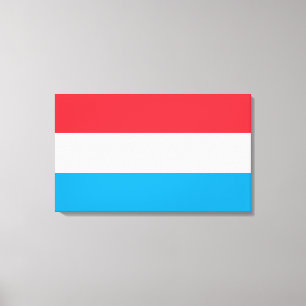 Vlag van Luxemburg Canvas Afdruk