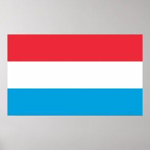 Vlag van Luxemburg Poster