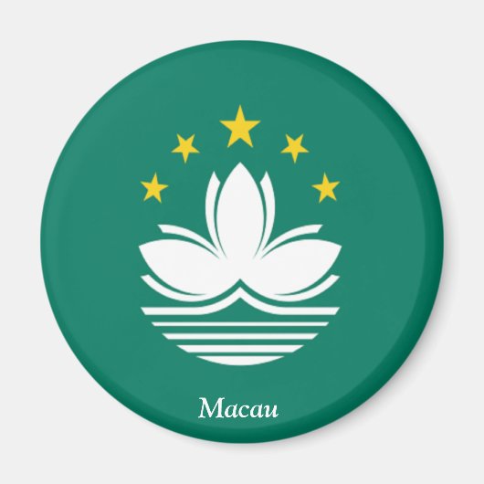 Vlag van Macau Magneet (Voorkant)