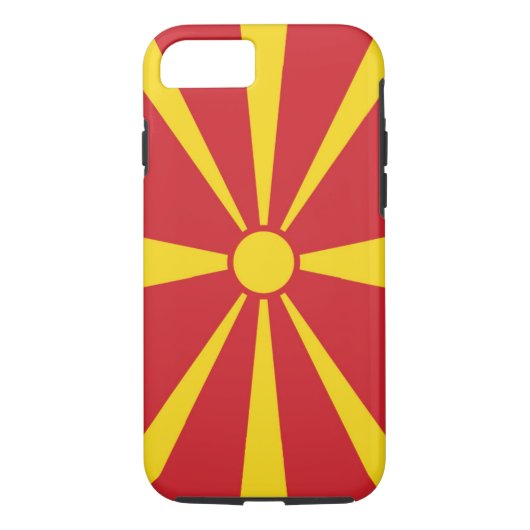 Vlag van Macedonië Case-Mate iPhone Case (Achterkant)