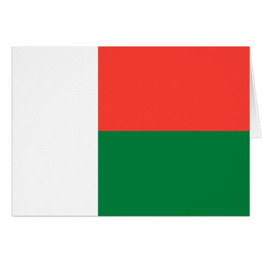 Vlag van Madagaskar (Voorkant Horizontaal)