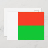 Vlag van Madagaskar Briefkaart (Voorkant / Achterkant)