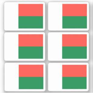 Vlag van Madagaskar - een verzameling Sticker
