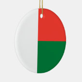 Vlag van Madagaskar Keramisch Ornament (Rechts)
