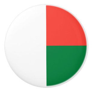 Vlag van Madagaskar Keramische Knop
