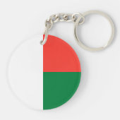 Vlag van Madagaskar Sleutelhanger (Achterkant)