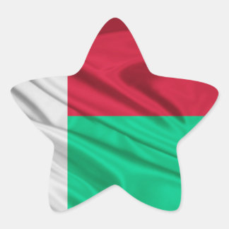 Vlag van Madagaskar Ster Sticker