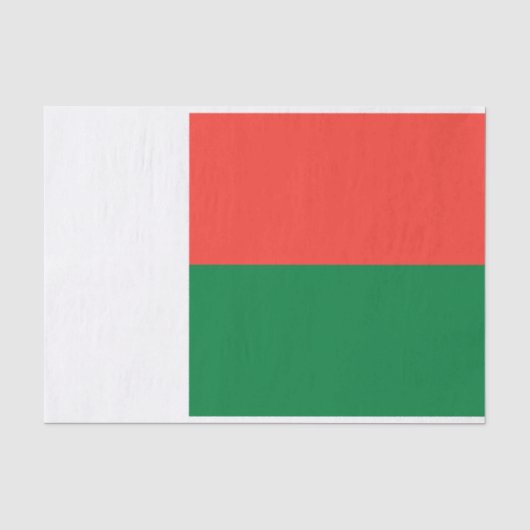 Vlag van Madagaskar Tissuepapier (Voorkant)