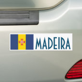 Vlag van Madeira, Portugal Bumpersticker (Op auto)