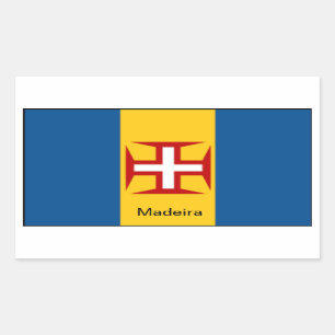 Vlag van Madeira Rechthoekige Sticker