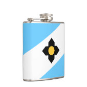 Vlag van Madison, Wisconsin Hip Flask Heupfles (Rechts)
