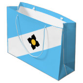 Vlag van Madison, Wisconsin Large Gift Bag Groot Cadeauzakje (Achterkant Gekanteld)