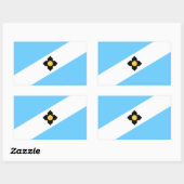Vlag van Madison, Wisconsin Rechthoekige sticker (Vel)