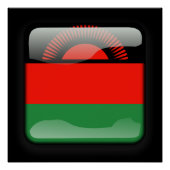 Vlag van Malawi Perfect Poster (Voorkant)