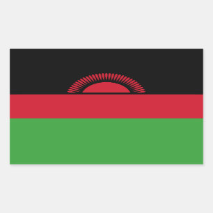 Vlag van Malawi Rechthoekige Sticker