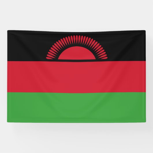 Vlag van Malawi Spandoek (Horizontaal)