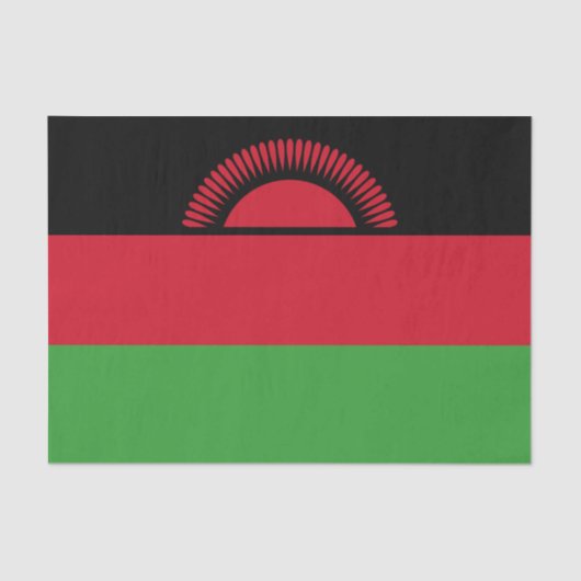 Vlag van Malawi Tissuepapier (Voorkant)