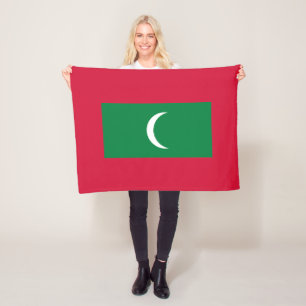 Vlag van Maldiven Fleece Deken