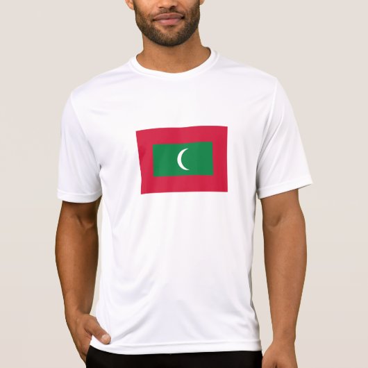 Vlag van Maldiven T-shirt (Voorkant)