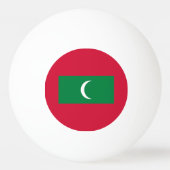 Vlag van Malediven Pingpongballen (Achterkant)