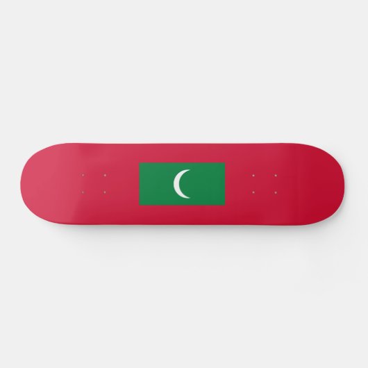Vlag van Malediven Skateboard (Horizontaal)