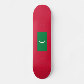 Vlag van Malediven Skateboard (Voorkant)