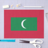 Vlag van Malediven Tissuepapier (Craft)