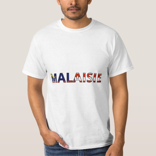 Vlag van Maleisië T-shirt (Voorkant)