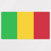 Vlag van Mali Labels (Design 1)