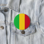 Vlag van Mali Ronde Button 7,6 Cm (In situ)