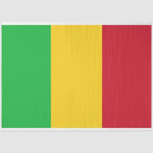 Vlag van Mali Tissuepapier (Voorkant)