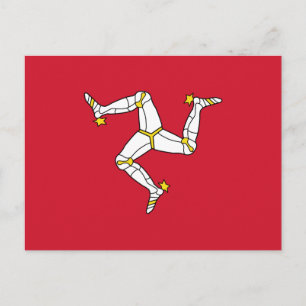 Vlag van Man Briefkaart