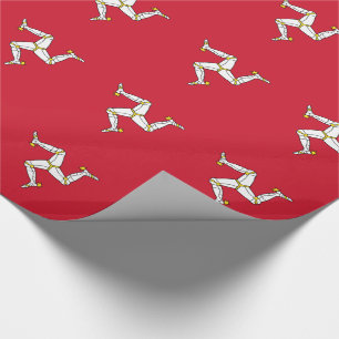 Vlag van Man Cadeaupapier