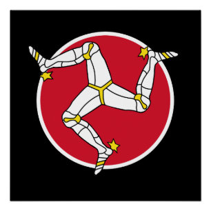 vlag van man perfect poster