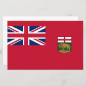 Vlag van Manitoba Briefpapier (Voorkant / Achterkant)