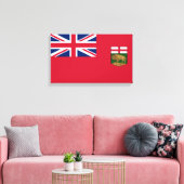 Vlag van Manitoba Canvas Afdruk (Insitu (Woonkamer))