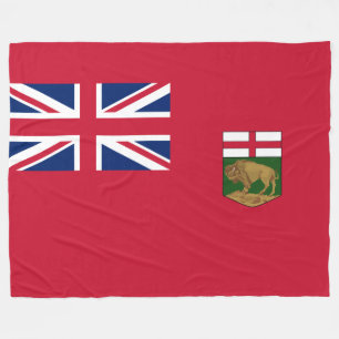 Vlag van Manitoba Fleece Deken