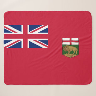 Vlag van Manitoba Sherpa Deken