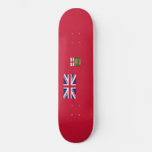 Vlag van Manitoba Skateboard (Voorkant)