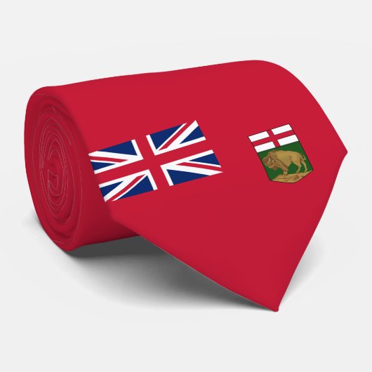 Vlag van Manitoba Stropdas (Opgerold)