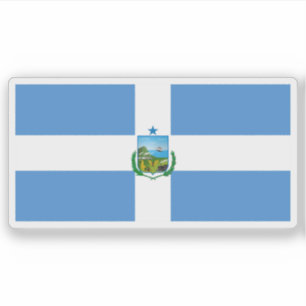 Vlag van Manta, Ecuador Sticker