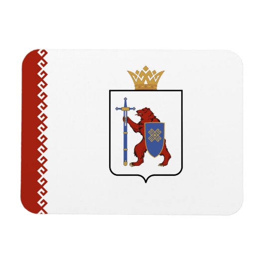 Vlag van Mari El Magneet (Horizontaal)